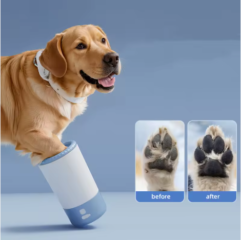 PawClean Pro limpiador de patas para perros con resultado antes y después